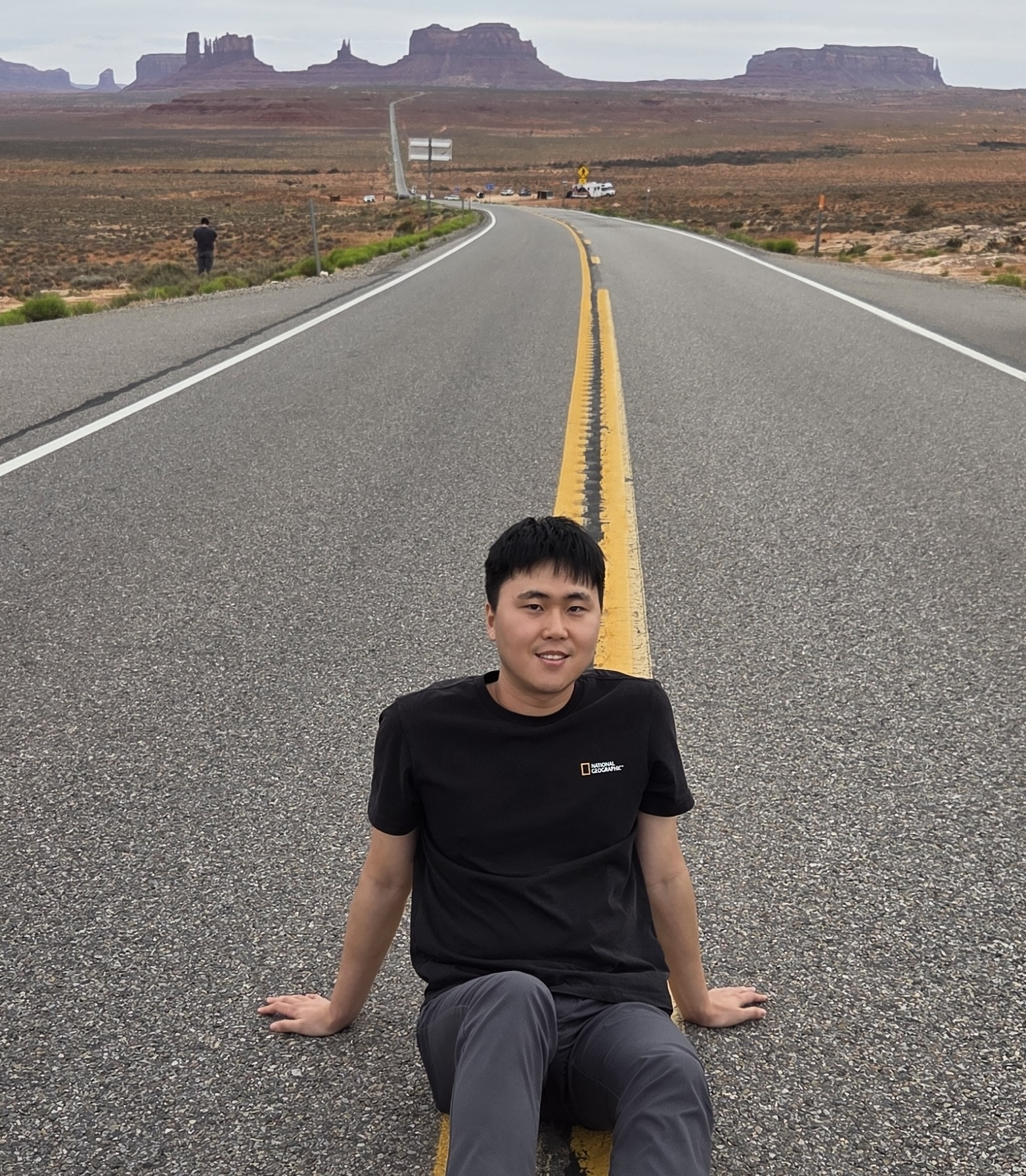 photo taken at monument valley forrest gump point