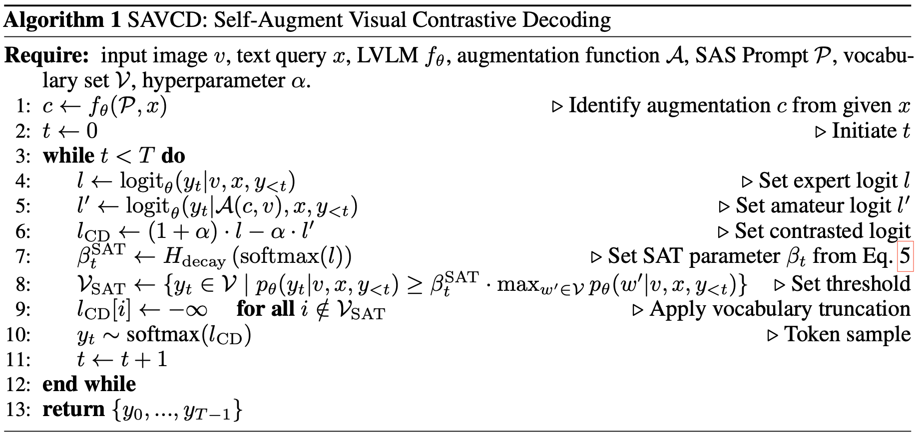 SAVCD Algorithm